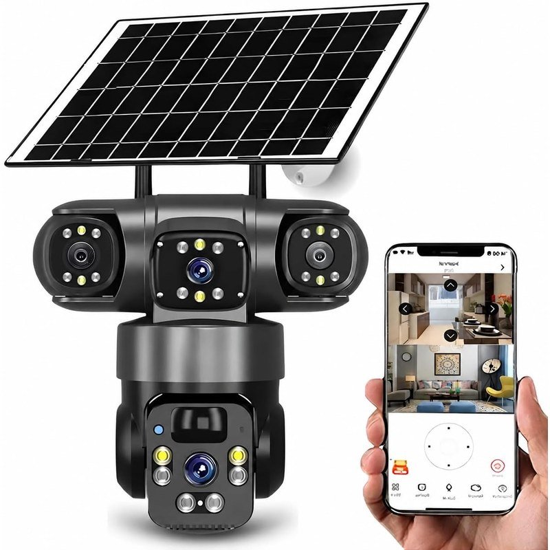 Caméra solaire 4G multi-objectifs